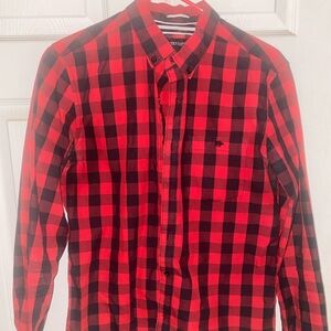 Denim & Flower Ricky Singh black red long sleeve dress Tshirt black tshirt Sz S